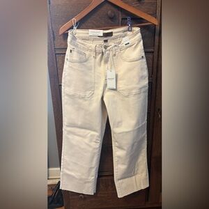 Judy Blue Cream of the Crop Wide Leg Jeans 5/27